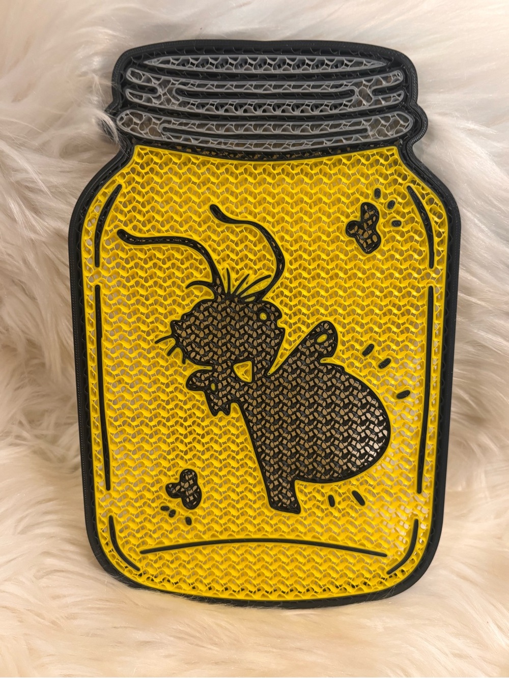 Lightening Bug Character Pin Board 3-D Printed